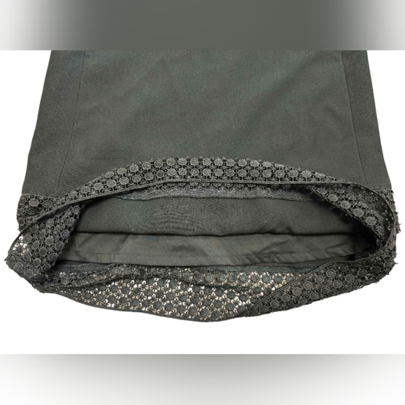 Banana Republic A Line Dress Boxy Cut Sleeveless Black Lacey Size 2 - Picture 6 of 8